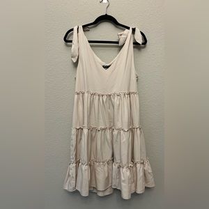 SHEIN sleeveless dress, Cream, Small